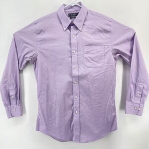Lauren Ralph Lauren Dress Shirt Mens 16 34/35 (M) Slim Fit Cotton Purple Solid